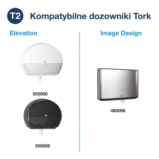 Papier toaletowy Tork 110255 - mini jumbo - 120 m - 12 rolek -zdjęcie numer 5