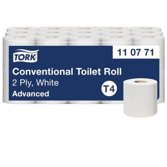 Papier toaletowy Tork 110771 - w rolce konwencjonalnej 48 m - 30 rolek -zdjęcie numer 1