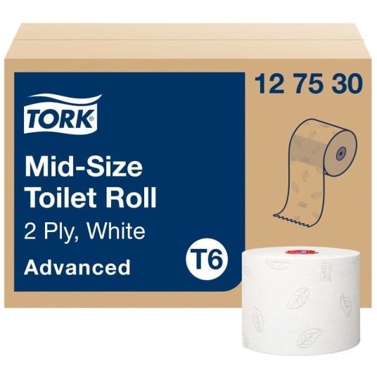 Papier toaletowy Tork 127530 - Mid-size - 100 m - 27 rolek -zdjęcie numer 1