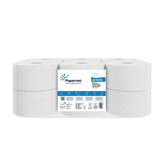Papier toaletowy typu Smart 421815 - 2 warstwy - 210 m - 12 rolek -zdjęcie numer 1
