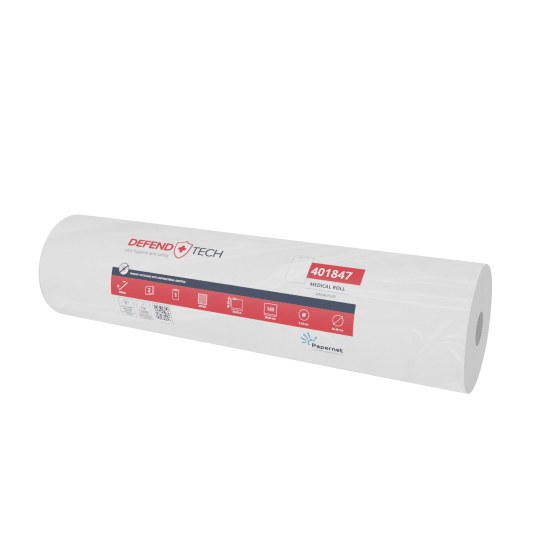 Podkład Medyczny Papernet 401847 z technologią Defend Tech - 59 cm x 50 m - 1 rolka -zdjęcie numer 1