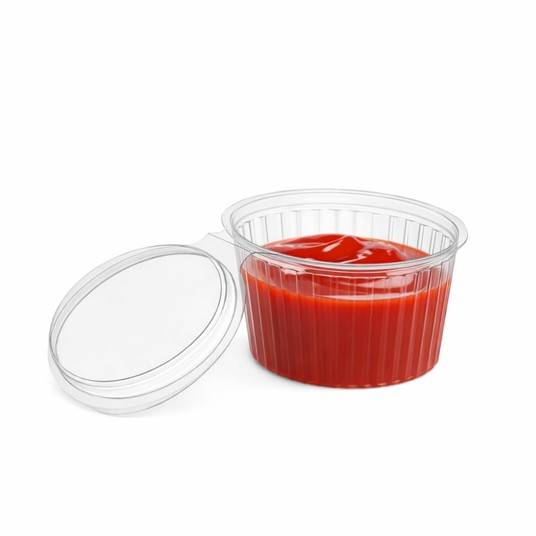 Pojemnik na sosy z łączonym wieczkiem Guillin 50 ml - 50 szt. -zdjęcie numer 2