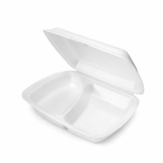 Pojemnik obiadowy menu box dwukomorowy - 125 szt. -zdjęcie numer 1