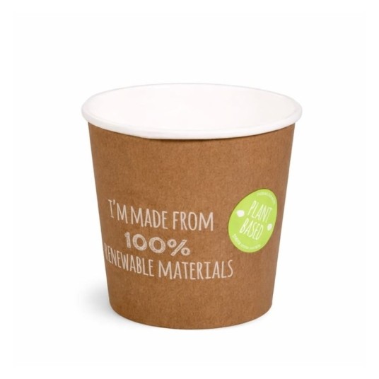 Pojemnik papierowy Food to Go - PLANT - ekologiczny - 300 ml - 25 szt. -zdjęcie numer 1