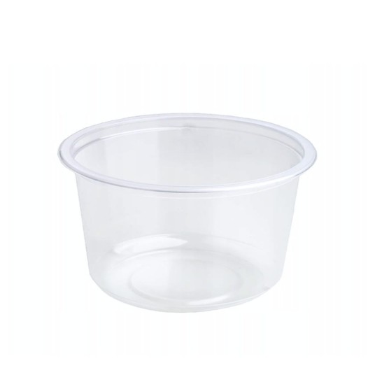 Pojemnik PP plastikowy na zupę okrągły 350 ml - wielorazowy - Guillin - 50 szt. -zdjęcie numer 2
