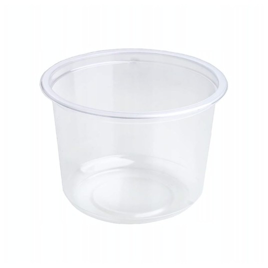 Pojemnik PP plastikowy na zupę okrągły 450 ml - wielorazowy - Guillin - 50 szt. -zdjęcie numer 2