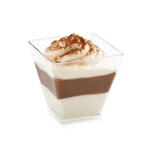 Pojemniki do deserów finger food - piramida 200 ml - 50 szt. -zdjęcie numer 3