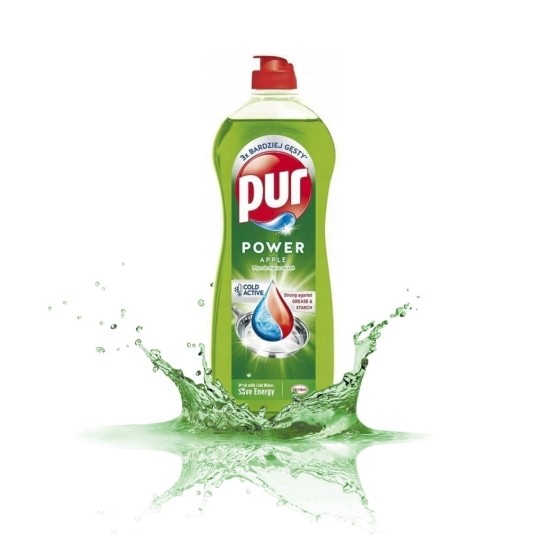 Pur - płyn do mycia naczyń - jabłko - 750 ml. -zdjęcie numer 3