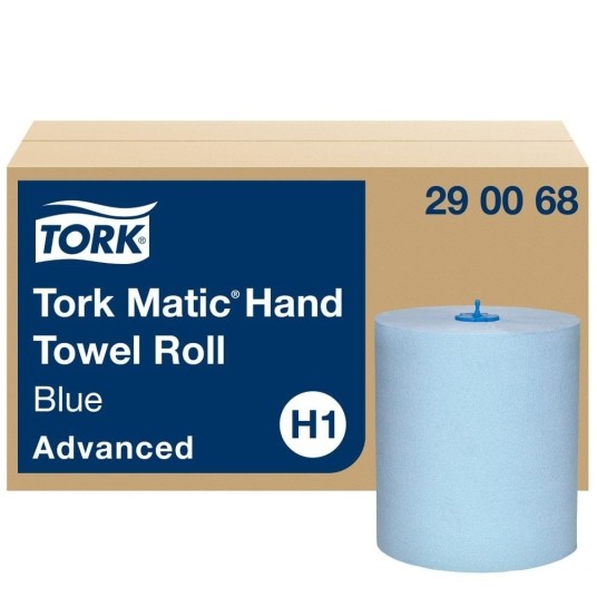 Ręczniki papierowe Tork 290068 - Matic - system H1 - 150 m - niebieski - 6 rolek -zdjęcie numer 1