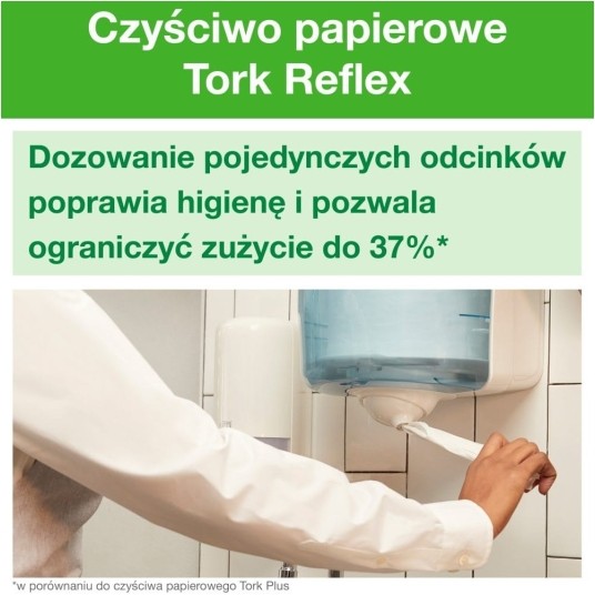 Ręczniki papierowe Tork 473246 - Reflex mini - 120 m - 12 rolek -zdjęcie numer 4