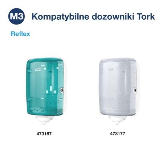 Ręczniki papierowe Tork 473246 - Reflex mini - 120 m - 12 rolek -zdjęcie numer 6