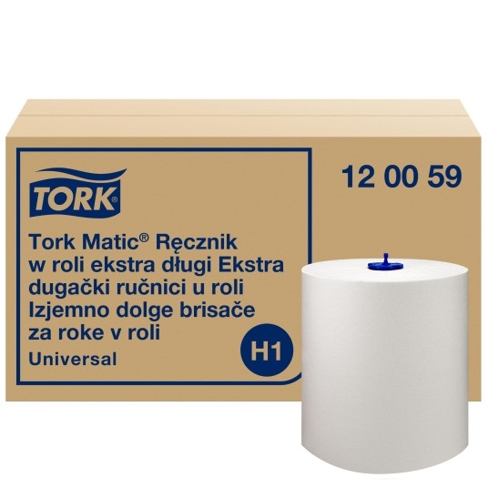 Ręczniki papierowe Tork Matic 120040 - System H1 - długość rolki 220 m - 6 rolek -zdjęcie numer 1