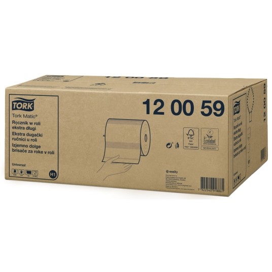 Ręczniki papierowe Tork Matic 120040 - System H1 - długość rolki 220 m - 6 rolek -zdjęcie numer 2