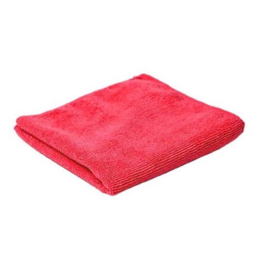Ściereczka CleanPro z mikrofazy - czerwona - 32 x 32 cm -zdjęcie numer 1
