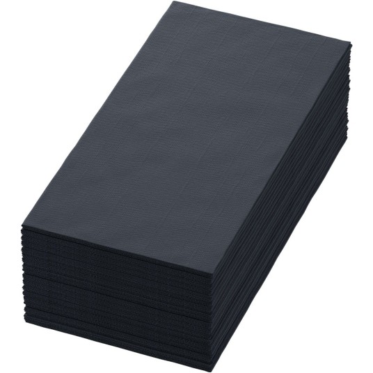 Serwetki Duni Tissue 202863 - 40 x 40 cm - czarne 1/8 - 250 szt. -zdjęcie numer 1