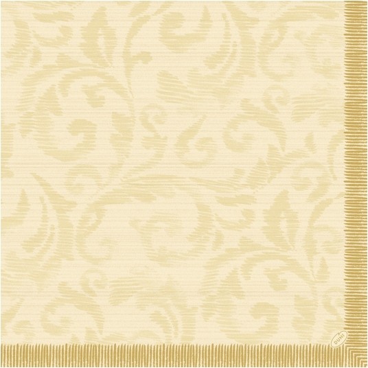 Serwetki Dunilin - 40 x 40 cm - Rich Damast Cream 223758 - 45 szt. -zdjęcie numer 1