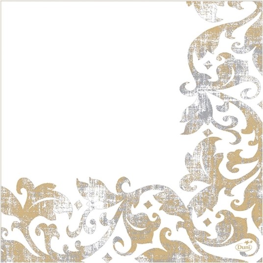 Serwetki Dunisoft - 40 x 40 cm - Festiva White 186960 - 60 szt. -zdjęcie numer 1