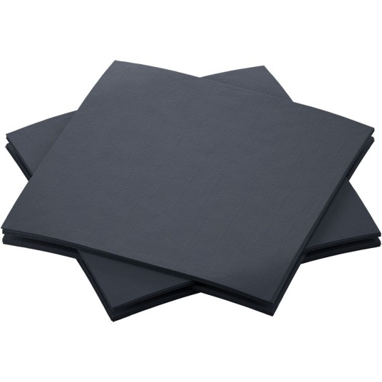 Serwetki Dunisoft BIO - 20 x 20 cm - czarne 202962 - 180 szt. -zdjęcie numer 1