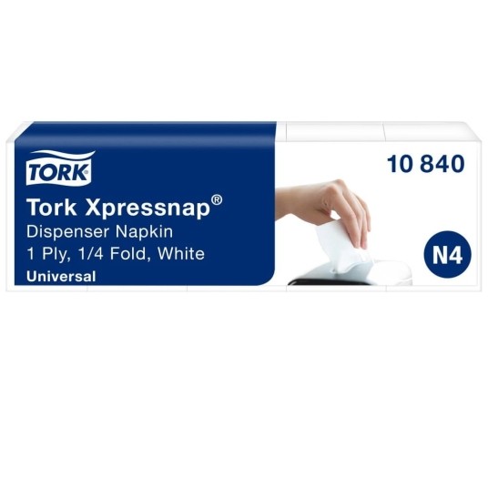 Serwetki Tork 10840 Xpressnap® do dyspensera N4 - białe - 9000 szt. -zdjęcie numer 7