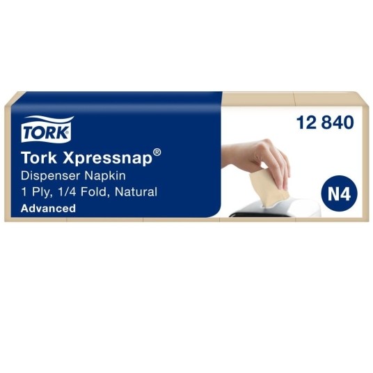 Serwetki Tork 12840 Xpressnap® do dyspensera N4 - naturalne - 9000 szt. -zdjęcie numer 6