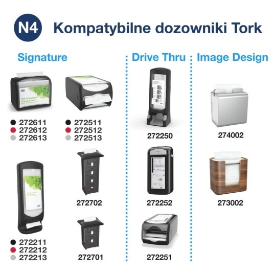 Serwetki Tork 12840 Xpressnap® do dyspensera N4 - naturalne - 9000 szt. -zdjęcie numer 4
