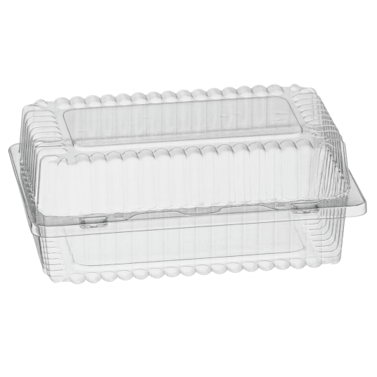 SL 404 N - pojemnik na ciasto - 18 x 11,5 x 7,5 cm - rPET - z recyklingu - 100 szt. -zdjęcie numer 1
