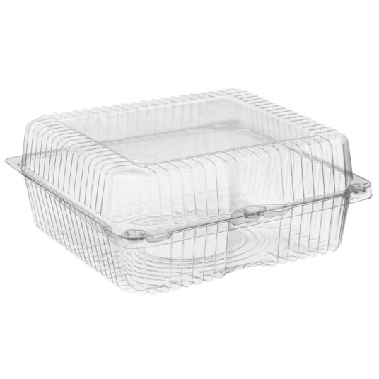 SL 70 - pojemnik na ciasto - 17 x 17 x 7,5 cm - PET - 50 szt. -zdjęcie numer 1