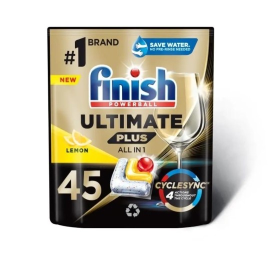 Tabletki do zmywarki - Finish Ultimate ALLin1 Lemon - 45 szt. -zdjęcie numer 1