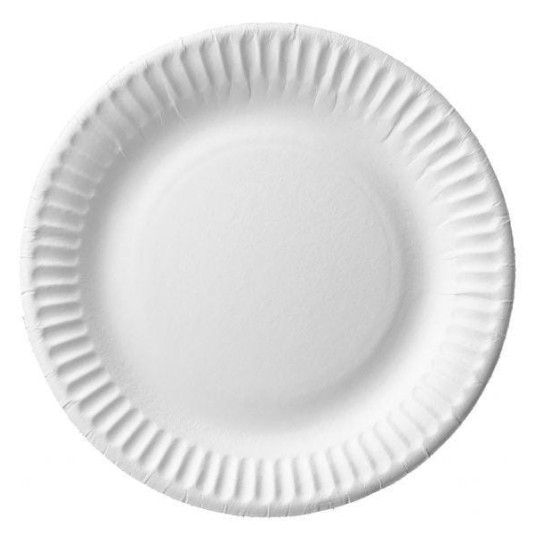 Talerz papierowy biały FSC - średnica 15 cm - 100 szt. -zdjęcie numer 1