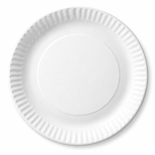 Talerz papierowy biały - średnica 18 cm - 100 szt. -zdjęcie numer 1