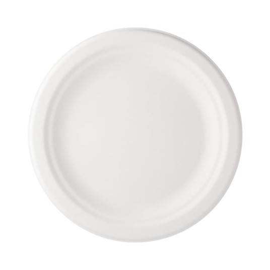 Talerze z trzciny cukrowej - 17,5 cm - biodegradowalne - 50 szt. -zdjęcie numer 1