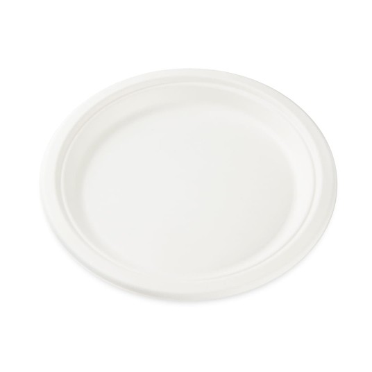 Talerze z trzciny cukrowej - 22 cm - biodegradowalne - 50 szt. -zdjęcie numer 1