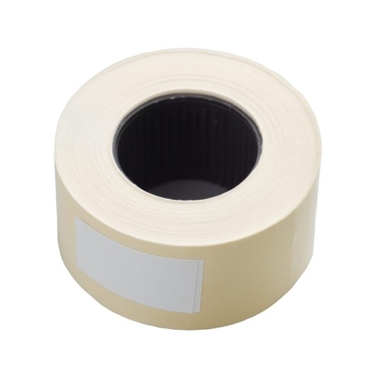 Taśma dwurzędowa Tovel do metkownicy - biała - 26 x 16 mm - 700 metek na rolce - 5 rolek -zdjęcie numer 1