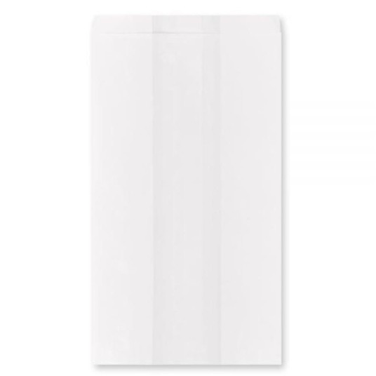 Torebki na pieczywo - fałdowe papierowe - białe - 27 x 15 x 9 cm - 1000 szt. -zdjęcie numer 1