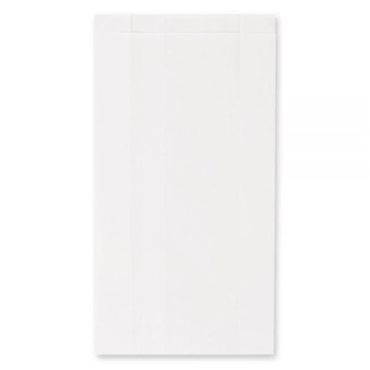 Torebki na pieczywo - fałdowe papierowe - białe - 36 x 20 x 8 cm - 1000 szt. -zdjęcie numer 1