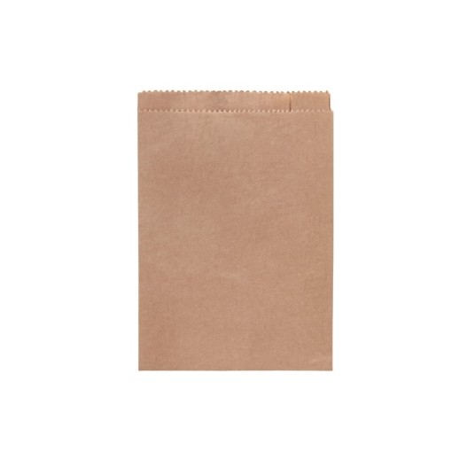 Torebki na pieczywo - fałdowe papierowe - brązowe - 15 x 10 x 6 cm - 1000 szt. -zdjęcie numer 1