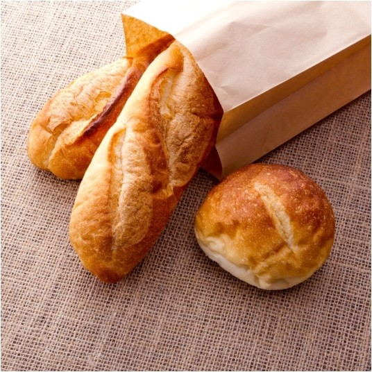 Torebki na pieczywo - fałdowe papierowe - brązowe - 34 x 15 x 9 cm - 1000 szt. -zdjęcie numer 3