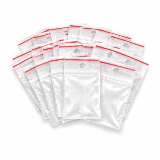 Torebki strunowe zapinane 40 x 60 mm - 100 szt. -zdjęcie numer 3