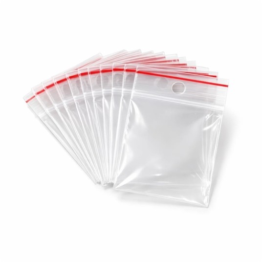 Torebki strunowe zapinane 40 x 60 mm - 100 szt. -zdjęcie numer 2