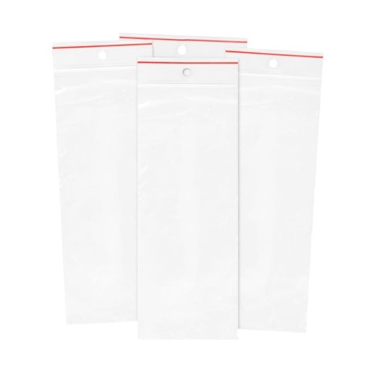 Torebki strunowe zapinane 80 x 180 mm - 100 szt. -zdjęcie numer 2