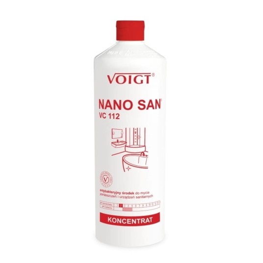 VC 112 Nano San - do mycia i dezynfekcji łazienki - koncentrat 1 l -zdjęcie numer 1
