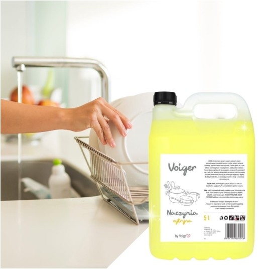 Voiger - płyn do mycia naczyń - cytrynowy - 5l -zdjęcie numer 2