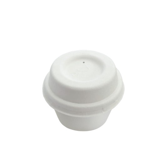 Wieczko do papierowych pojemniczków na sos - 40-60 ml - średnica 63 mm - 50 szt. -zdjęcie numer 2