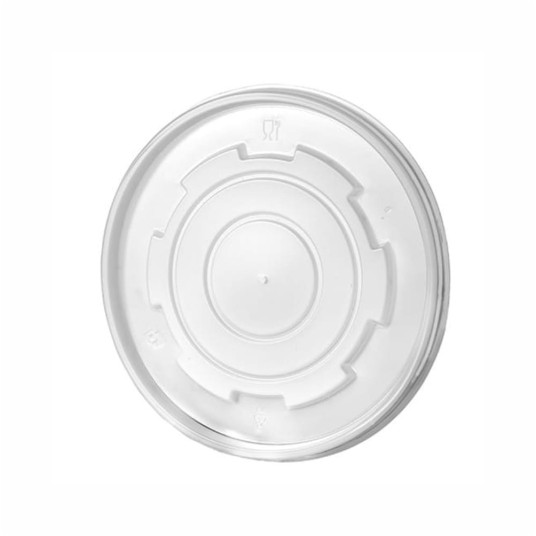 Wieczko mleczno-matowe - do pojemników styropianowych 340-450 ml - 50 szt. -zdjęcie numer 3