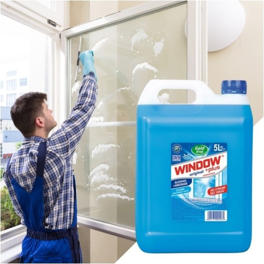 Window Plus - płyn do szyb i luster - Ammonium 5 l -zdjęcie numer 2