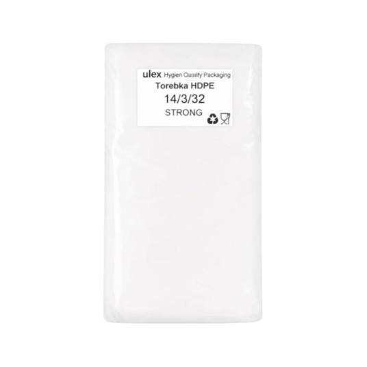 Woreczki foliowe hdpe 14 x 32 cm - 12 μm - ekstra mocne - opakowanie 0,55 kg -zdjęcie numer 1