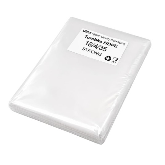 Woreczki foliowe hdpe 18 x 35 cm - 10 μm - ekstra mocne - opakowanie 0,90 kg -zdjęcie numer 4