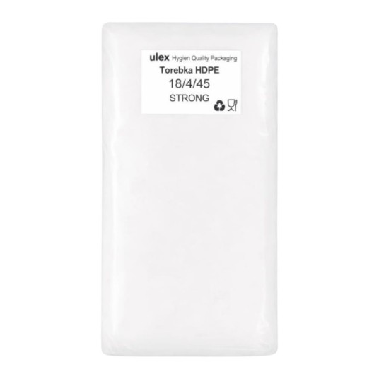 Woreczki foliowe hdpe 18 x 45 cm - 12 μm - ekstra mocne - opakowanie 1,60 kg -zdjęcie numer 1