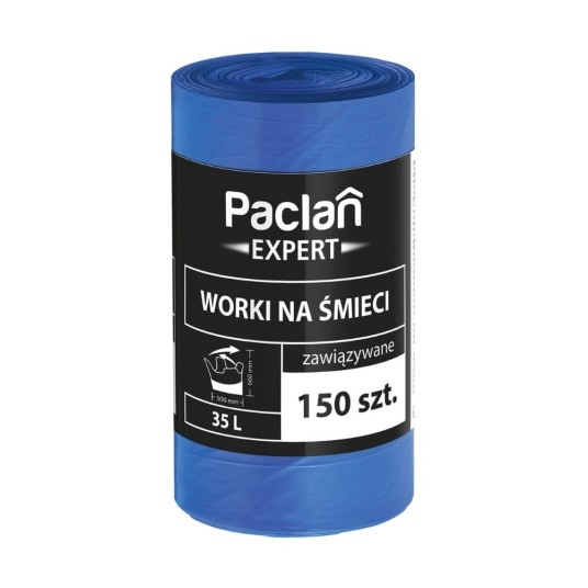 Worki na śmieci Expert 35 l - niebieskie - 150 szt. -zdjęcie numer 1