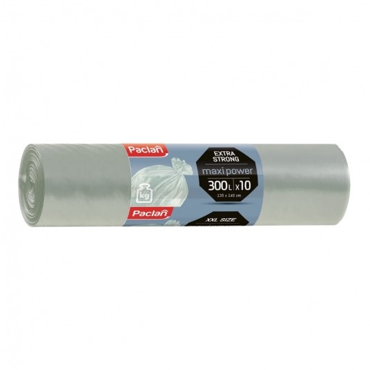 Worki na śmieci Maxi Power 300 l - szare - 10 szt. -zdjęcie numer 1